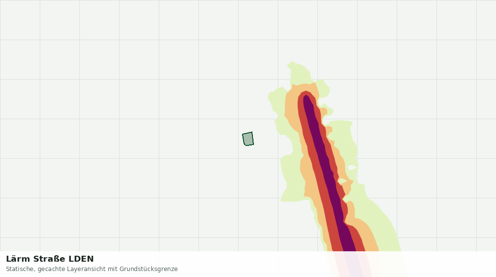 Statische Kartenansicht: Lärm Straße LDEN
