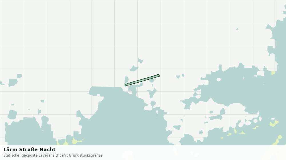 Statische Kartenansicht: Lärm Straße Nacht