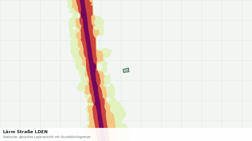Statische Kartenansicht: Lärm Straße LDEN