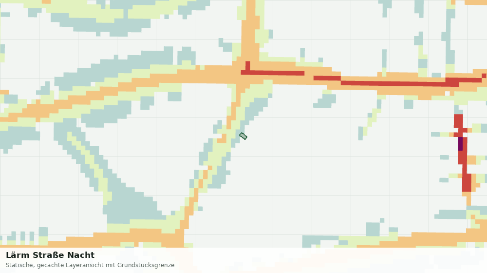 Statische Kartenansicht: Lärm Straße Nacht