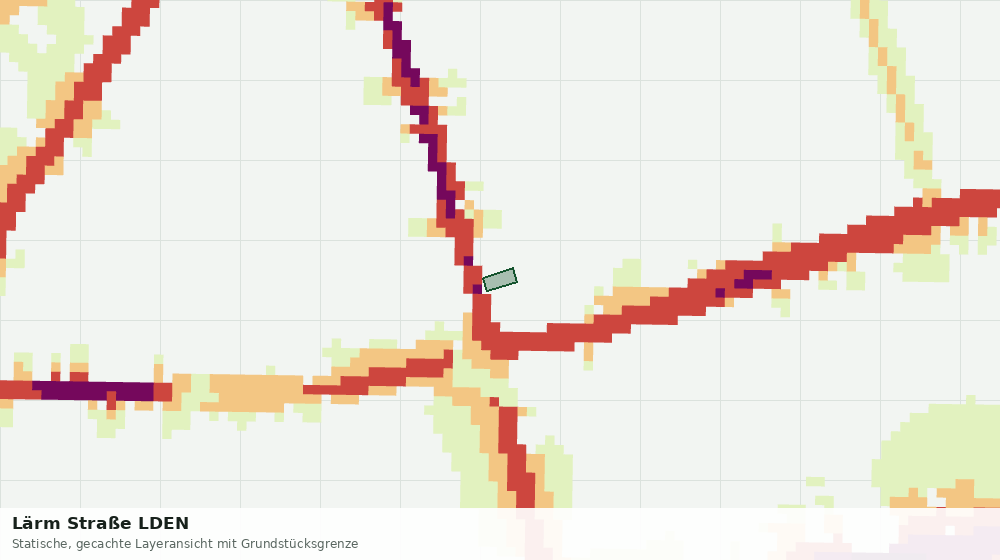 Statische Kartenansicht: Lärm Straße LDEN