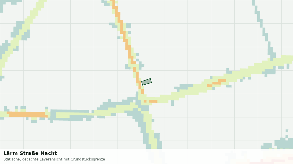 Statische Kartenansicht: Lärm Straße Nacht