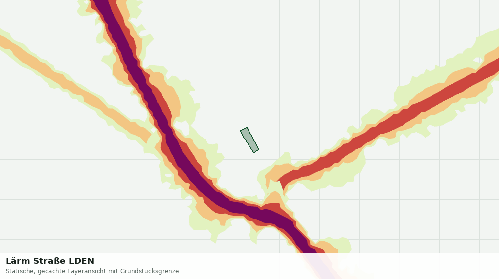 Statische Kartenansicht: Lärm Straße LDEN