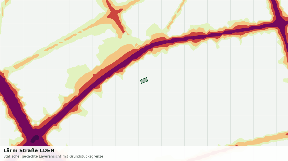 Statische Kartenansicht: Lärm Straße LDEN