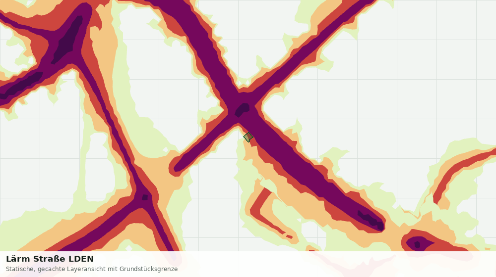 Statische Kartenansicht: Lärm Straße LDEN