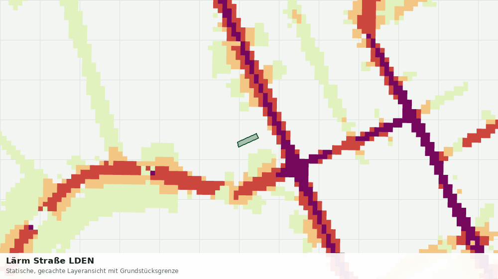 Statische Kartenansicht: Lärm Straße LDEN