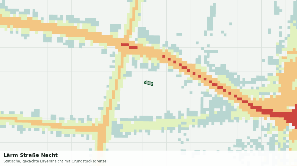 Statische Kartenansicht: Lärm Straße Nacht
