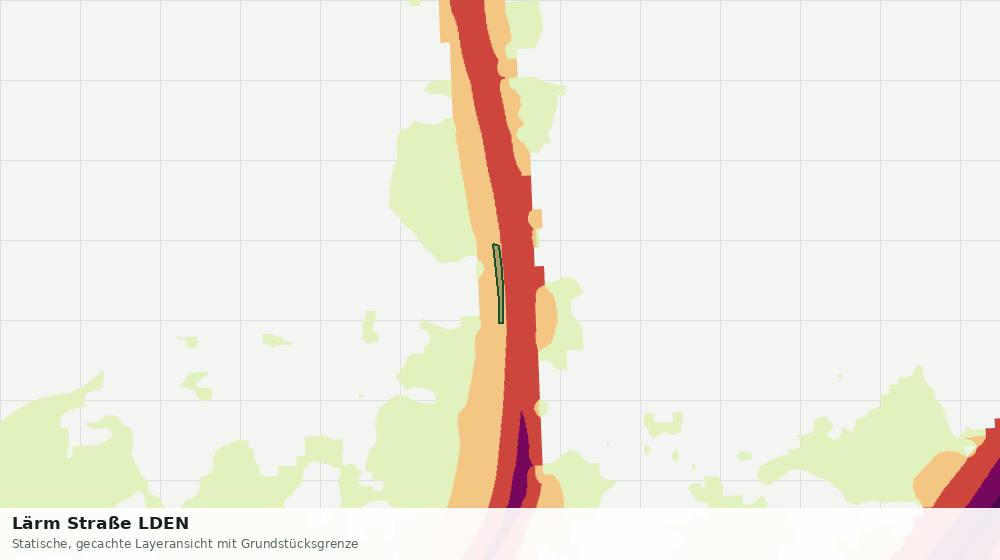 Statische Kartenansicht: Lärm Straße LDEN