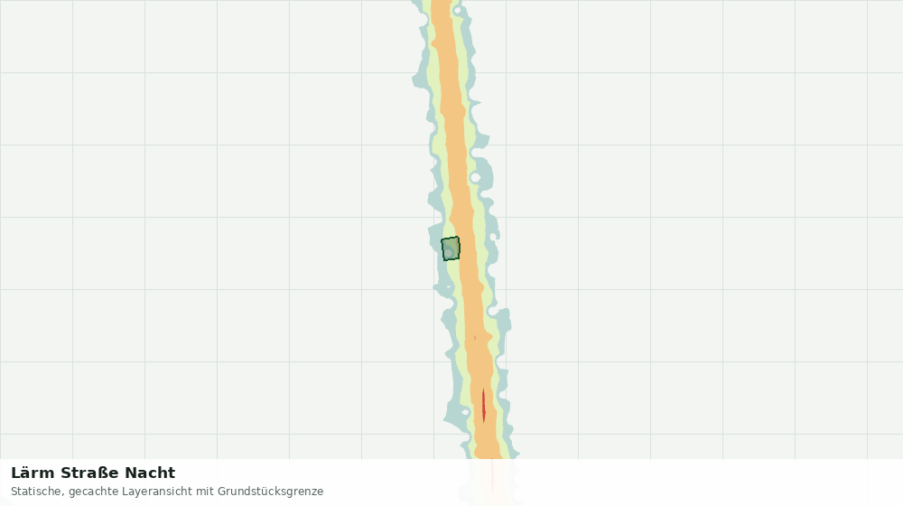 Statische Kartenansicht: Lärm Straße Nacht