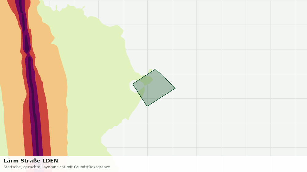 Statische Kartenansicht: Lärm Straße LDEN