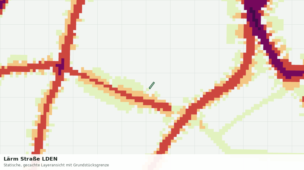 Statische Kartenansicht: Lärm Straße LDEN