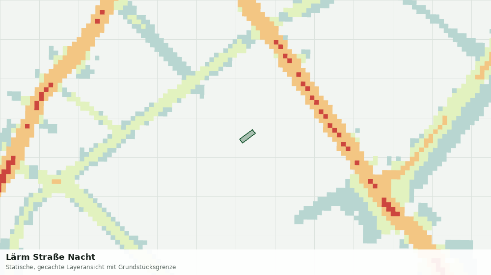 Statische Kartenansicht: Lärm Straße Nacht