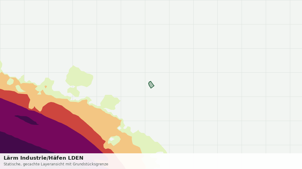 Statische Kartenansicht: Lärm Industrie/Häfen LDEN