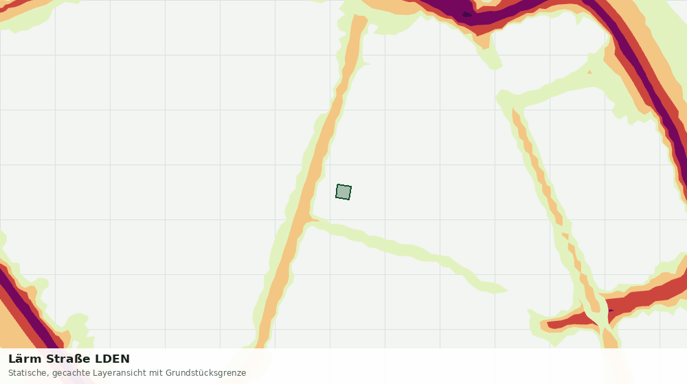 Statische Kartenansicht: Lärm Straße LDEN