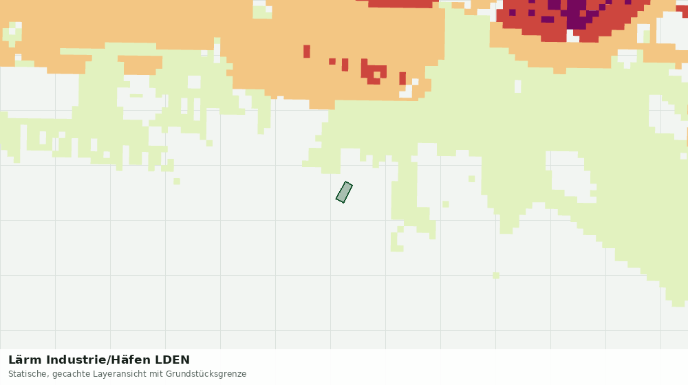 Statische Kartenansicht: Lärm Industrie/Häfen LDEN