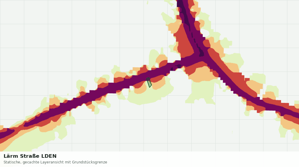 Statische Kartenansicht: Lärm Straße LDEN