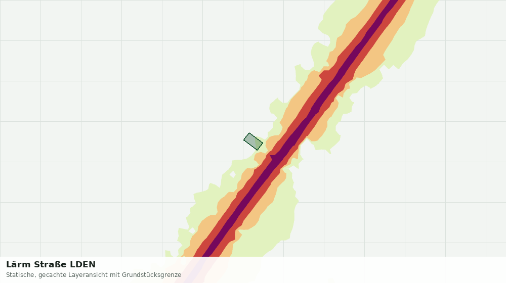 Statische Kartenansicht: Lärm Straße LDEN