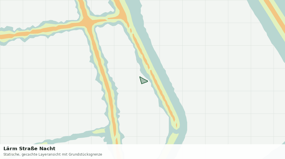 Statische Kartenansicht: Lärm Straße Nacht