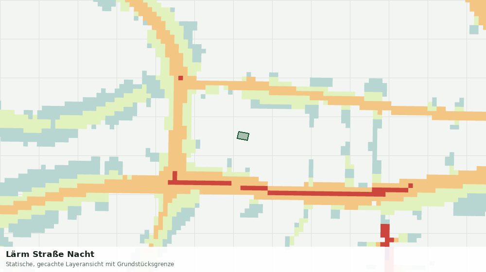 Statische Kartenansicht: Lärm Straße Nacht