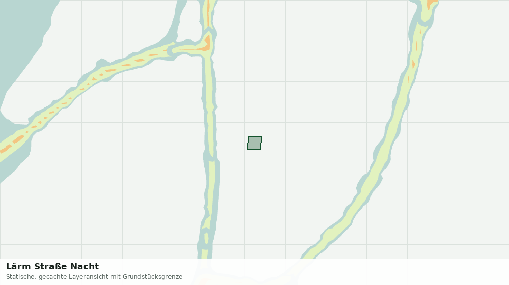 Statische Kartenansicht: Lärm Straße Nacht