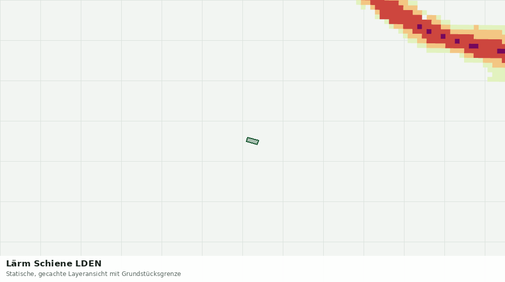 Statische Kartenansicht: Lärm Schiene LDEN