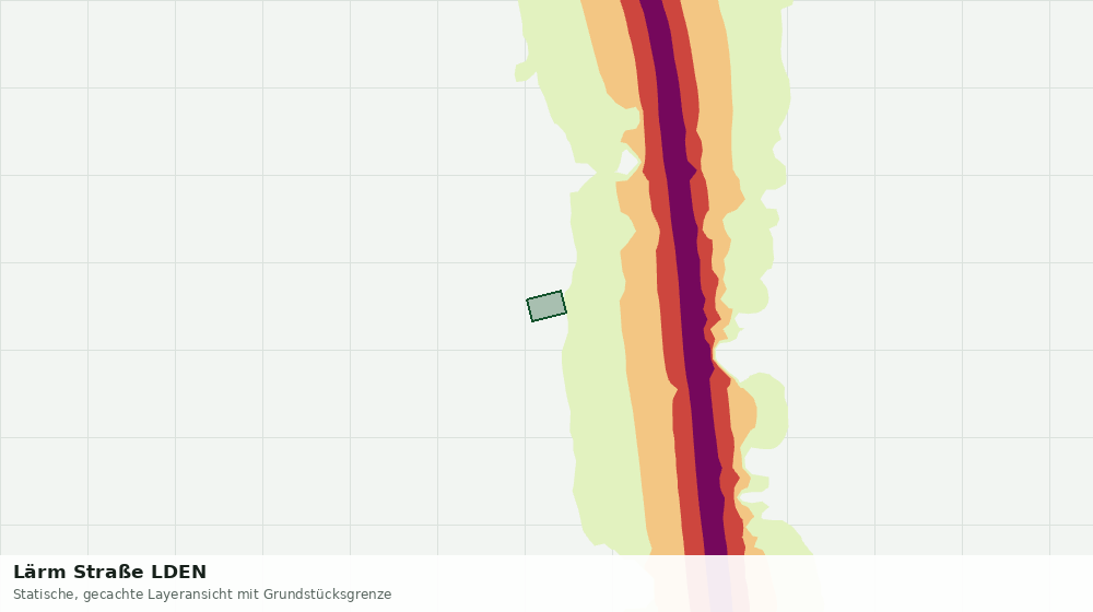 Statische Kartenansicht: Lärm Straße LDEN