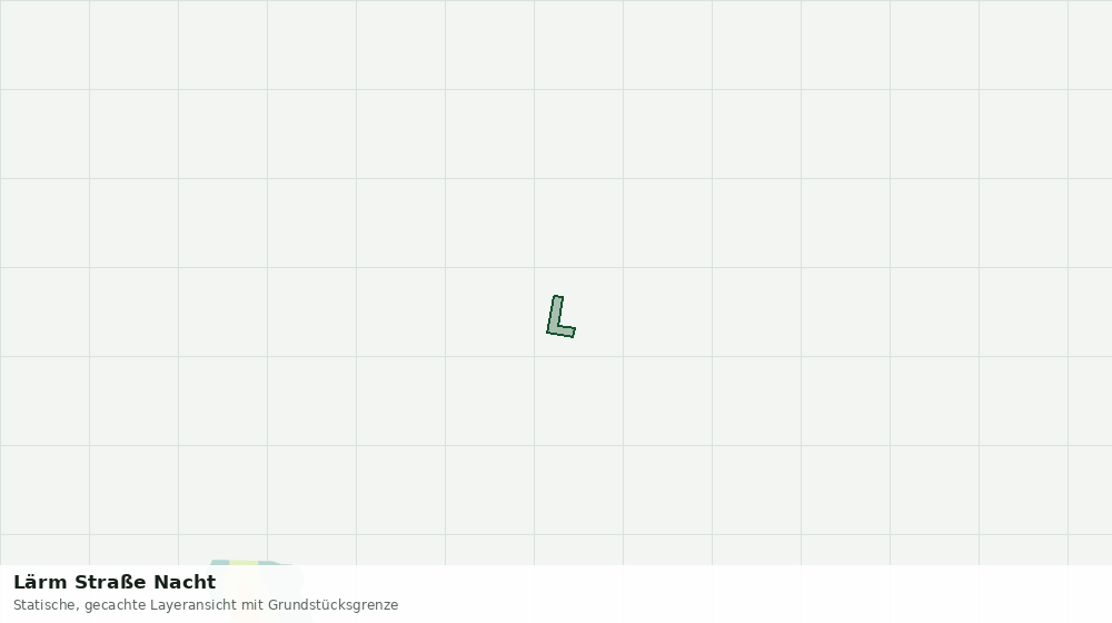Statische Kartenansicht: Lärm Straße Nacht