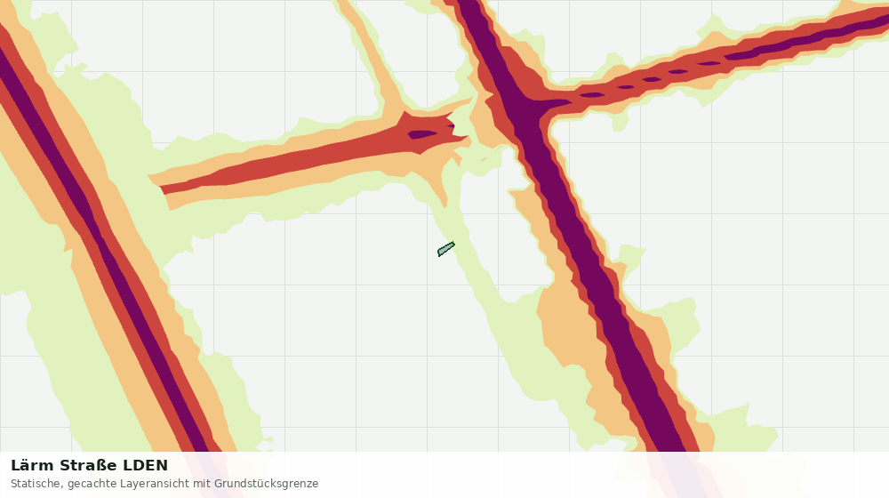Statische Kartenansicht: Lärm Straße LDEN