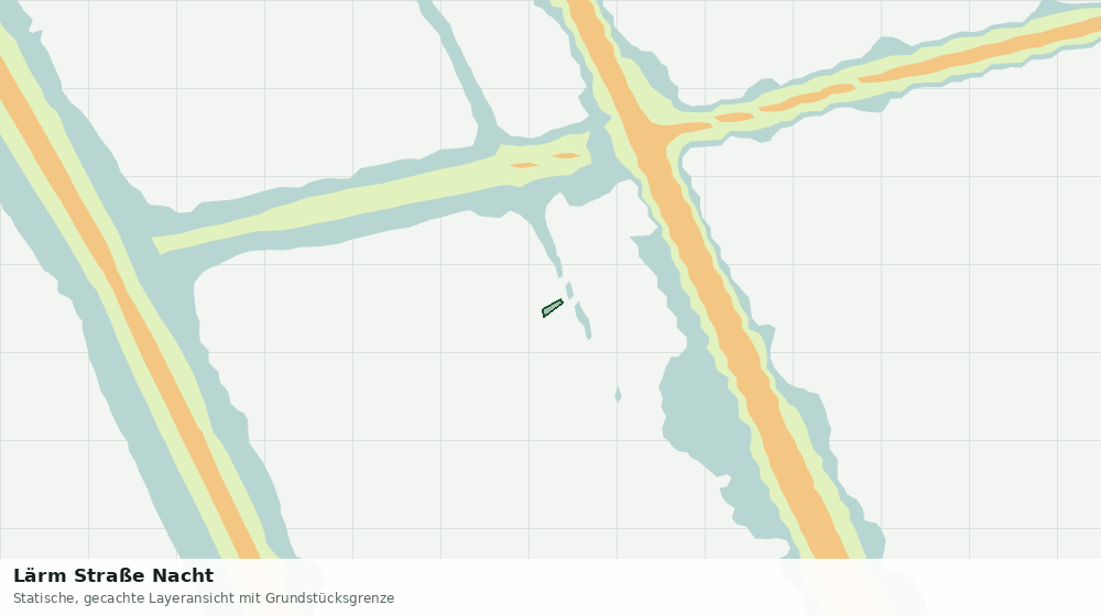 Statische Kartenansicht: Lärm Straße Nacht