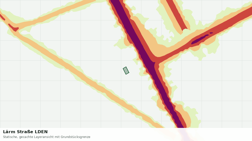 Statische Kartenansicht: Lärm Straße LDEN