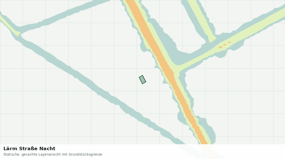 Statische Kartenansicht: Lärm Straße Nacht