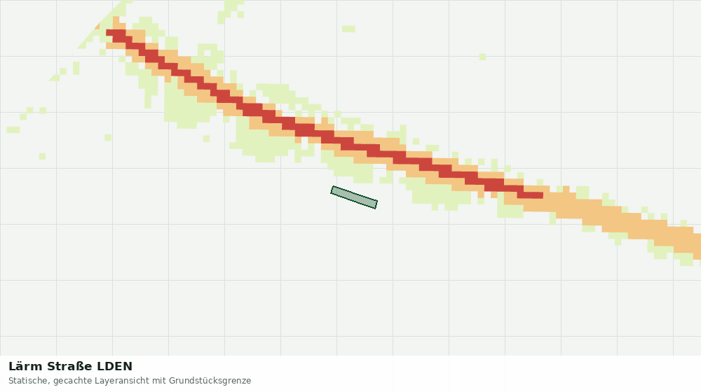 Statische Kartenansicht: Lärm Straße LDEN