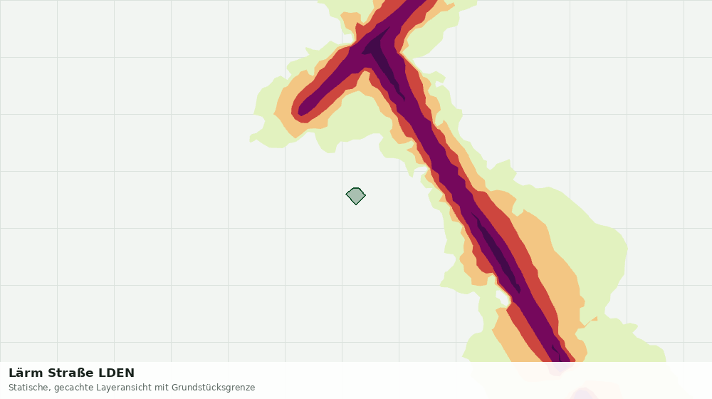 Statische Kartenansicht: Lärm Straße LDEN