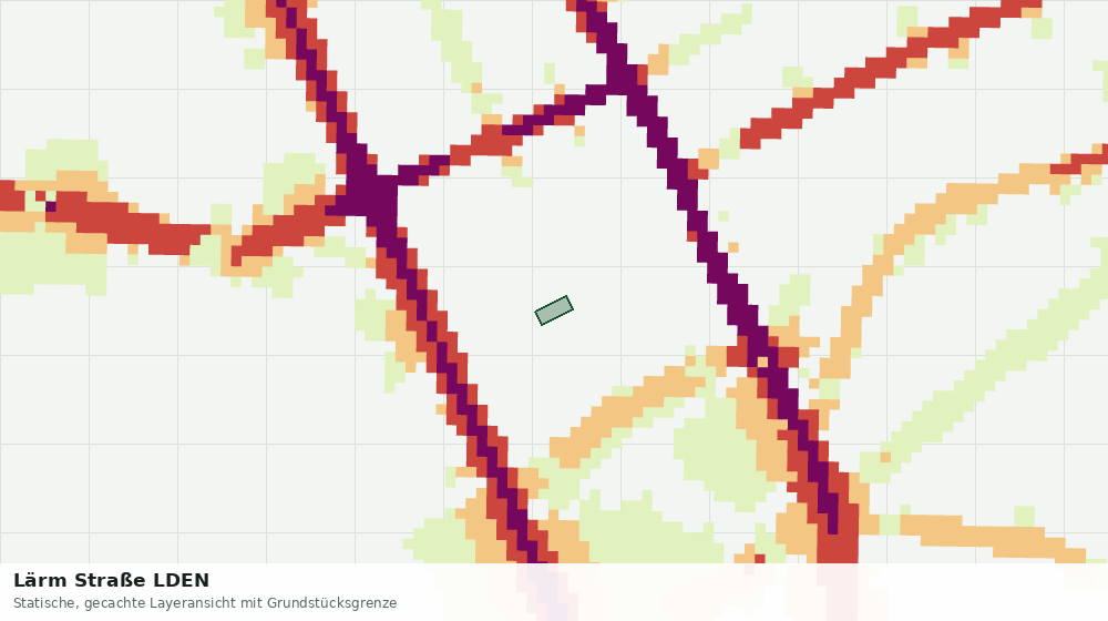 Statische Kartenansicht: Lärm Straße LDEN
