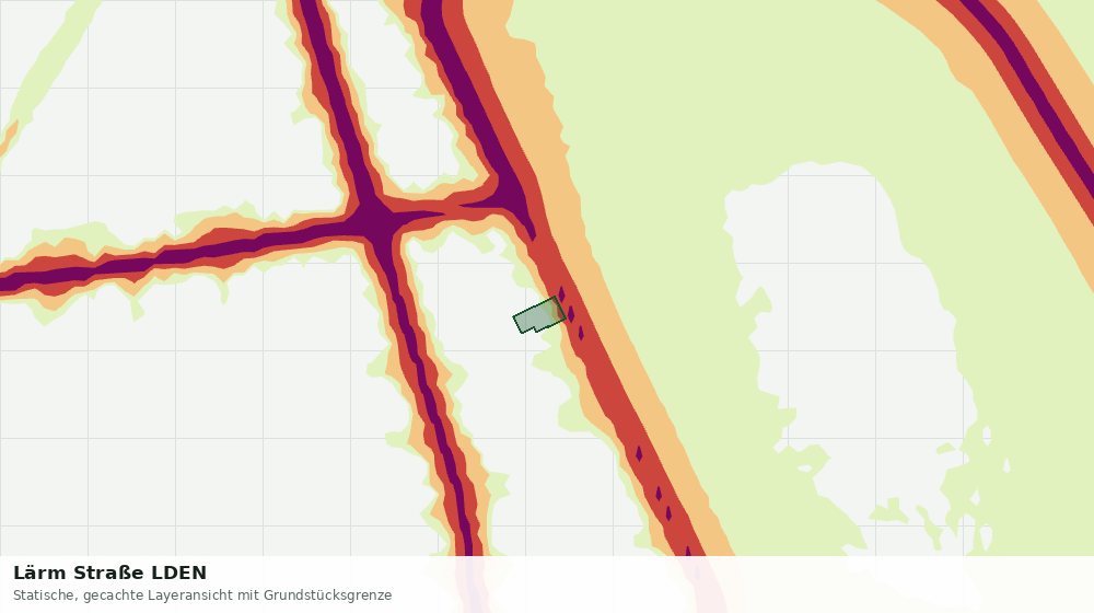 Statische Kartenansicht: Lärm Straße LDEN