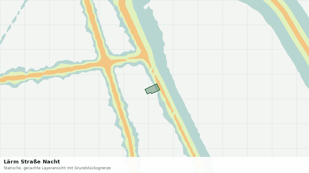 Statische Kartenansicht: Lärm Straße Nacht