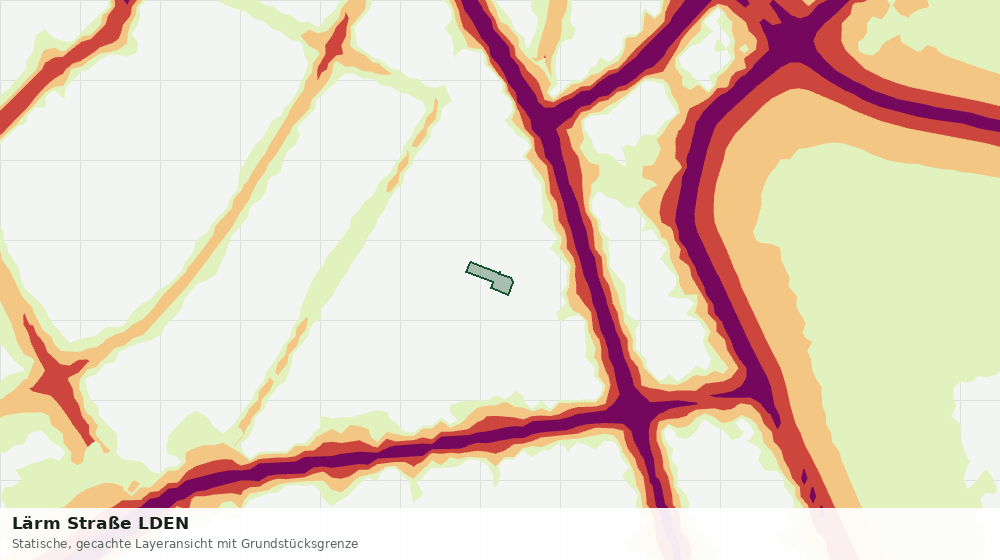 Statische Kartenansicht: Lärm Straße LDEN