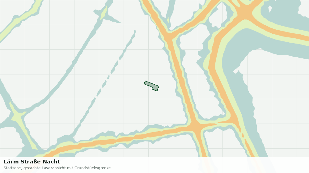 Statische Kartenansicht: Lärm Straße Nacht
