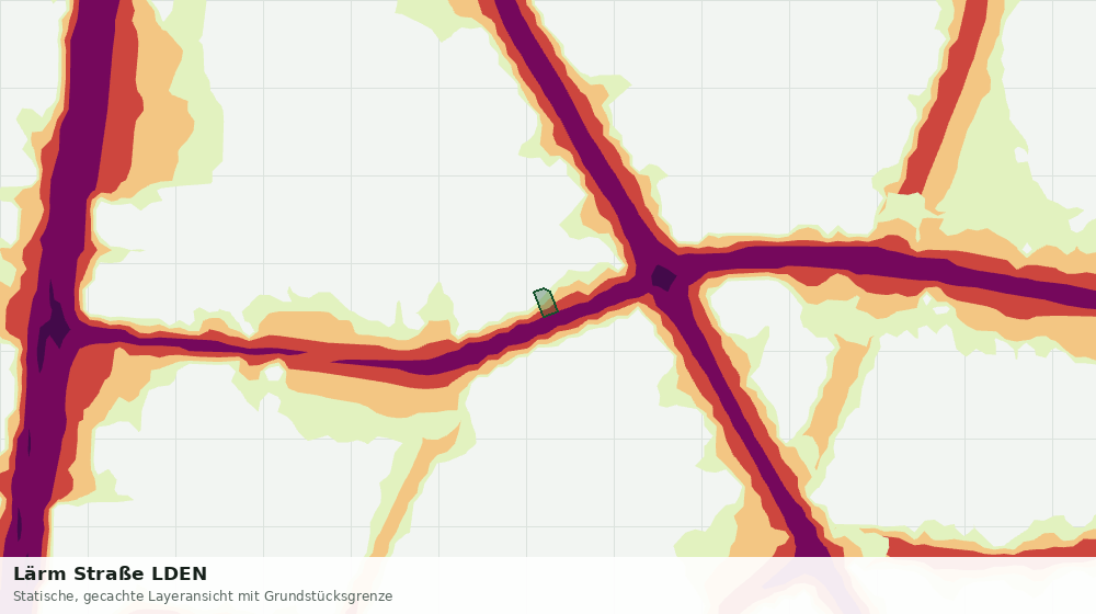 Statische Kartenansicht: Lärm Straße LDEN