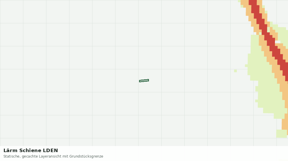 Statische Kartenansicht: Lärm Schiene LDEN