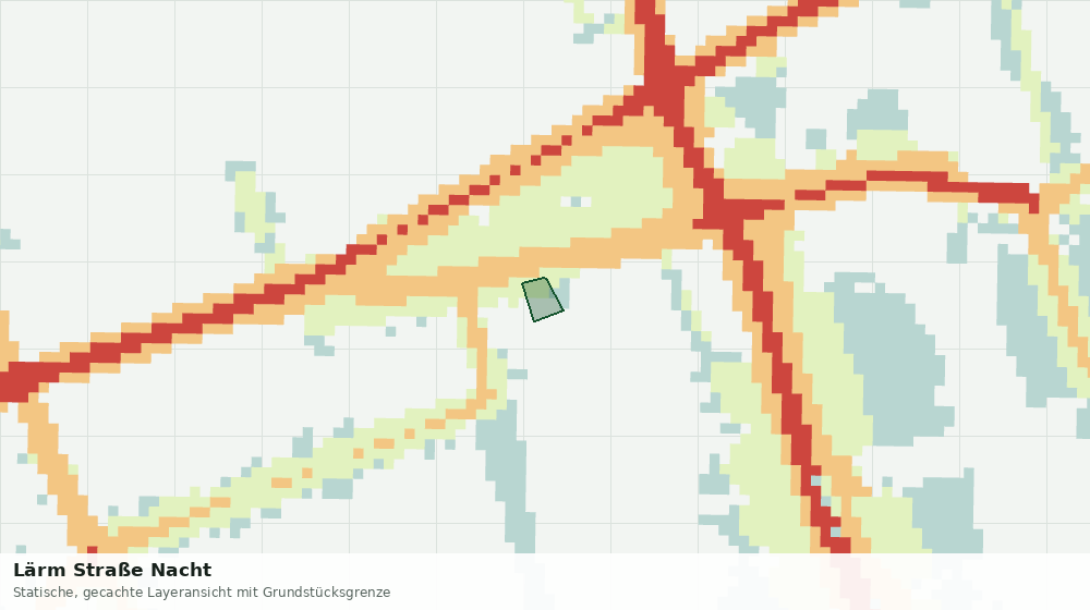 Statische Kartenansicht: Lärm Straße Nacht