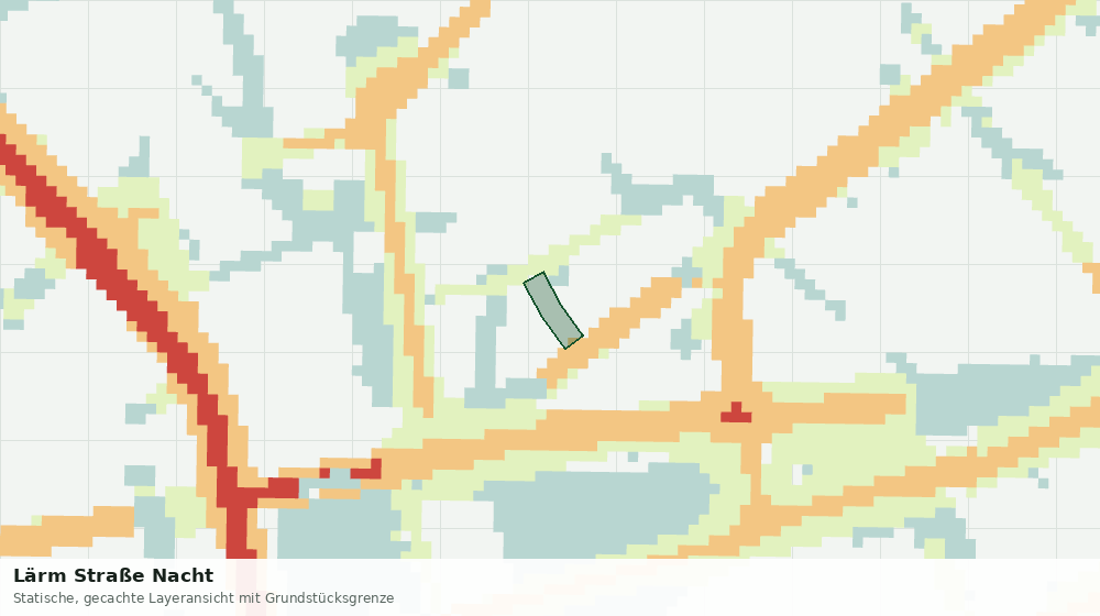 Statische Kartenansicht: Lärm Straße Nacht