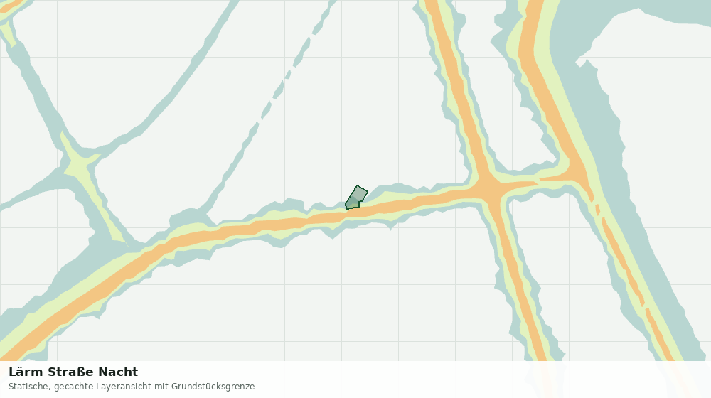 Statische Kartenansicht: Lärm Straße Nacht
