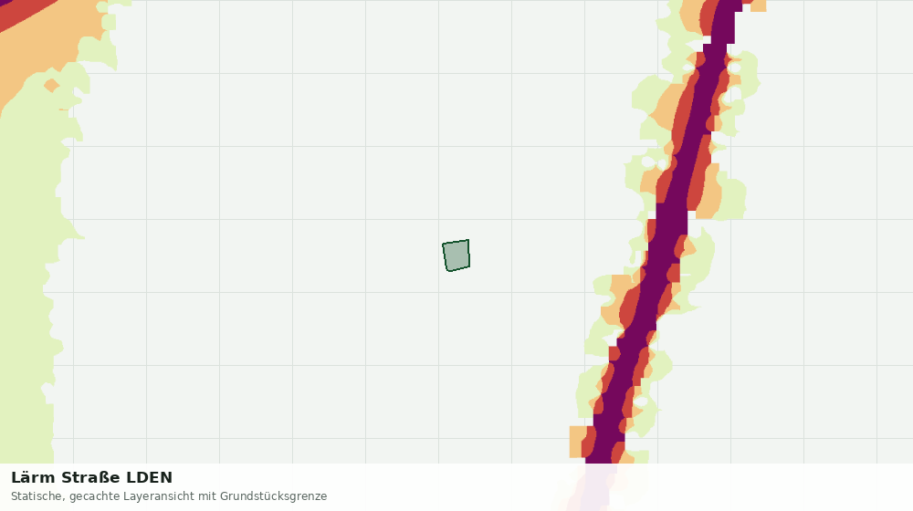 Statische Kartenansicht: Lärm Straße LDEN