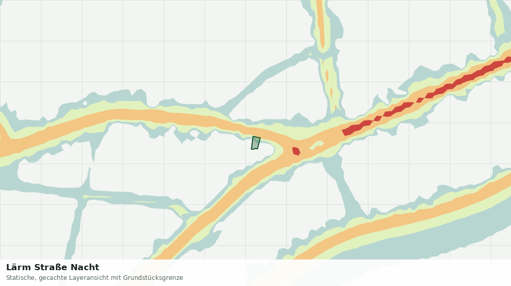 Statische Kartenansicht: Lärm Straße Nacht