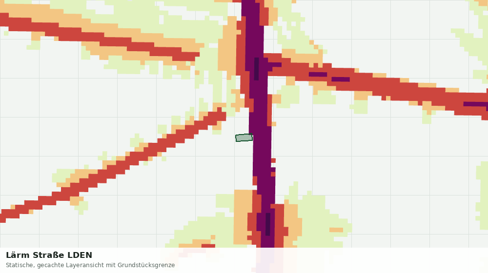 Statische Kartenansicht: Lärm Straße LDEN