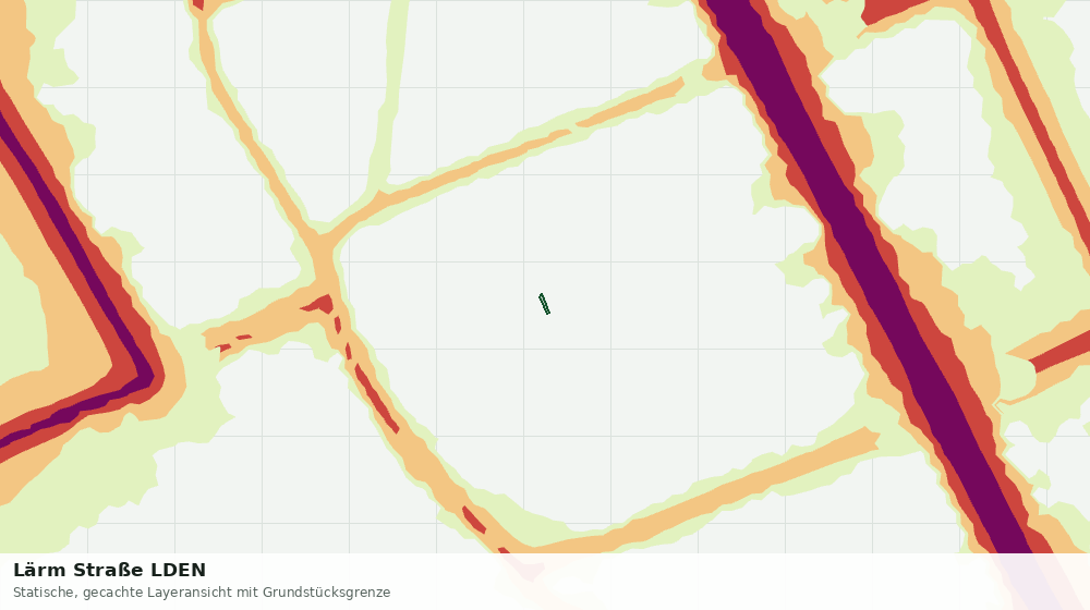 Statische Kartenansicht: Lärm Straße LDEN