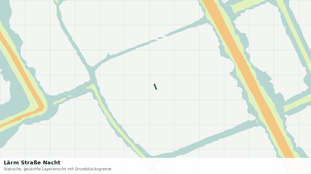 Statische Kartenansicht: Lärm Straße Nacht