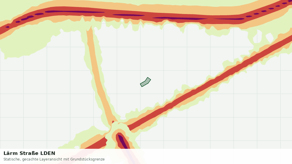 Statische Kartenansicht: Lärm Straße LDEN