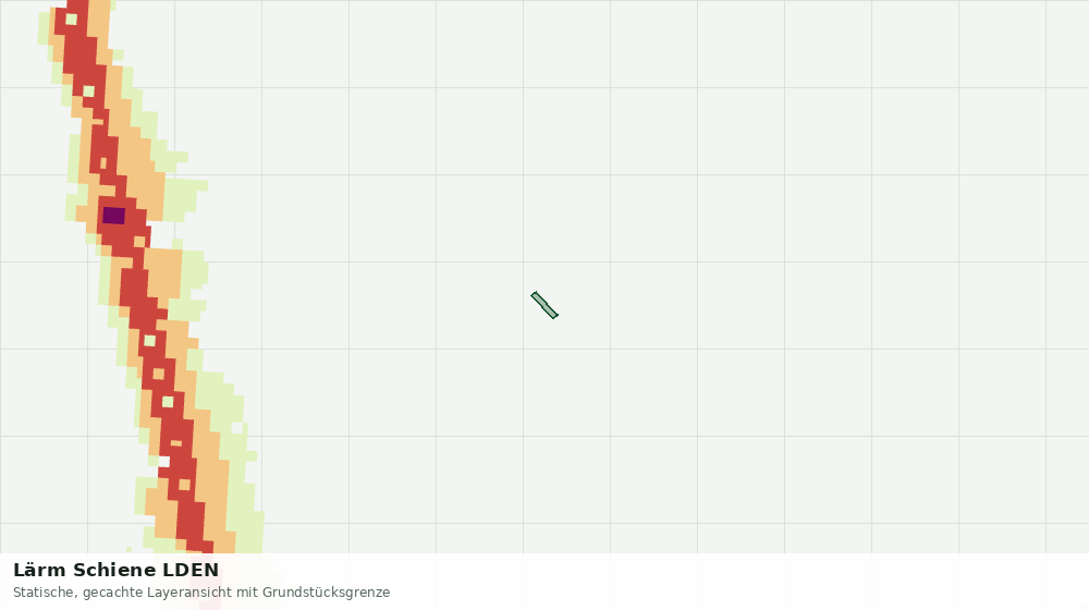 Statische Kartenansicht: Lärm Schiene LDEN